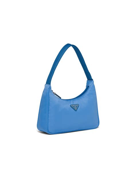 prada nylon mini bag blue|prada nylon tote bag small.